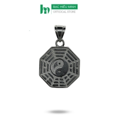 Mặt Dây Chuyền Nam Nữ Hình Bát Quái Âm Dương Lục Giác Bạc Hiểu Minh MDN479