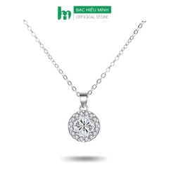 Dây Chuyền Nữ Bạc Đính Đá Chính Hãng BẠC HIỂU MINH DMD337