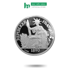 Đồng Bạc Đánh Cảm Cạo Gió Đông Dương Hình Bà Đầm Bạc Ta Nguyên Chất S999 BẠC HIỂU MINH DDD001 XDG