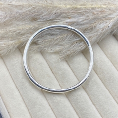 Kiềng Tay Lắc Tay Nữ Bản Trơn Bạc 925 BẠC HIỂU MINH LTU656