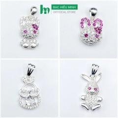 Mặt Dây Chuyền Bạc Ta Đính Đá Cao Cấp Chính Hãng Bạc Hiểu Minh BST009