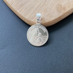 Mặt Dây Chuyền Bạc Đức Mẹ Maria Và Chúa Gieessu Bạc Hiểu Minh MDN494