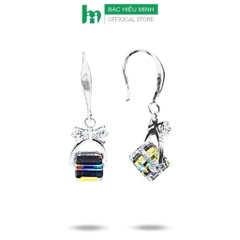 Hoa Tai , Bông Tai Nữ Pha Lê Chính Hãng Bạc Hiểu Minh HT324