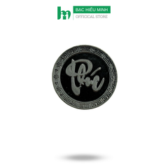 Đồng Bạc Đánh Cảm Cạo Gió Chữ Phúc Đường Kính 2.3cm Bạc Ta Nguyên Chất S99 BẠC HIỂU MINH XDG27