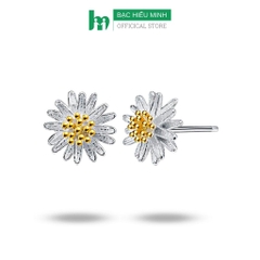 Hoa Tai , Bông Tai Nữ Hình Hoa Cúc Họa Mi Nữ Tính Nhẹ Nhàng BẠC HIỂU MINH HT111