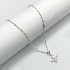 Dây Chuyền Nữ Bạc Charm Cỏ Bốn Lá Bạc Hiểu Minh DMD568