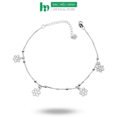 Lắc chân Nữ Bông Tuyết Xinh Hàng Chính Hãng Bạc Hiểu Minh LC060