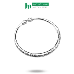 Vòng , Lắc Tay Chân Cho Bé Bạc Ta Dạng Kiềng Chạm Họa Tiết Bạc Hiểu Minh LTE531