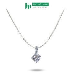 Dây Chuyền Nữ Bạc  Hình Giọt Sương Long Lanh BẠC HIỂU MINH DMD338