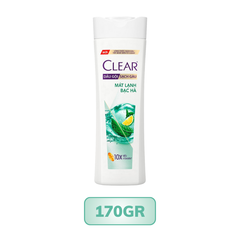 Dầu gội sạch gàu Clear mát lạnh bạc hà 170G/ 340G/ 630G/ 880G/ 1.4KG