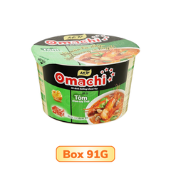 Mì khoai tây Omachi tôm chua cay Thái Hộp 66G/ Gói 80G/ Tô 91G