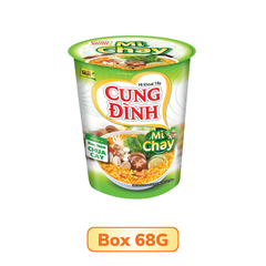 Thùng 24 ly mì chay Cung Đình rau nấm chua cay 68G/ 70G