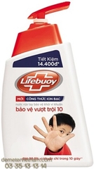 LifeBuoy Nuoc rua tay Bao ve vuot troi 12x500g