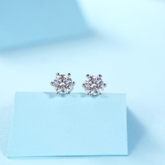 Khuyên tai kim cương Moissanite 5li kiểm định GRA CECY 1712M