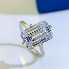 Nhẫn bạc ý 925 kim cương LAB GROWN CECY Luxury R301