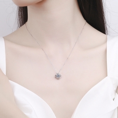 Dây chuyền bạc ý 925 kim cương Moissanite  994M