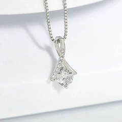 Dây chuyền kim cương Moissanite GRA 6li5 Bạc Ý 925 28042