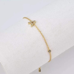 Vòng tay Letter 925 sterling silver 18k gold plated