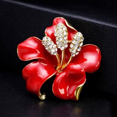 Trâm cài áo CECY Red flower 7306T