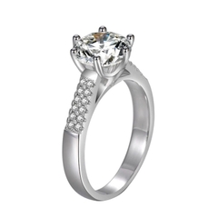 Nhẫn kim cương nhân tạo MOISSANITE GRA 9li Cecy 2304