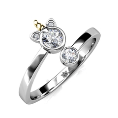 Nhẫn Swarovski 925 sterling silver with 18k white gold plated DRS0084