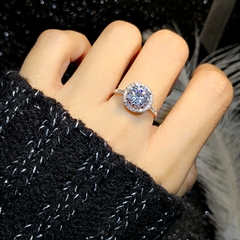 Nhẫn bạc ý 925 kim cương Moissanite  NKC05 CECY