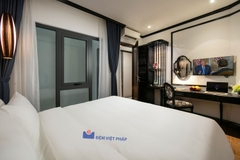 Bộ chăn ga gối trắng trơn 100% cotton T300 VP300T Đệm Việt Pháp