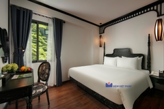 Bộ chăn ga gối trắng trơn 100% cotton T300 VP300T Đệm Việt Pháp