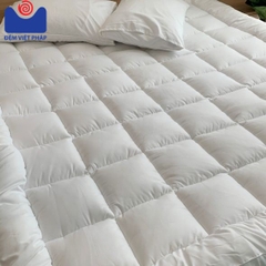 Tấm nệm bông Topper Microfiber giả lông vũ TMB01 Đệm Việt Pháp