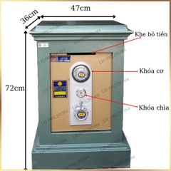 Két sắt việt tiệp KD46CD khoét mặt trước