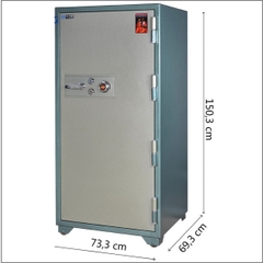 Két sắt hòa phát KS400K2C1 khóa cơ đổi mã to cỡ lớn cao 1m5