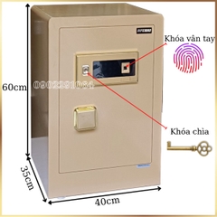 Két sắt vân tay Aifeibao HK-MD-60BL màu vàng chanh