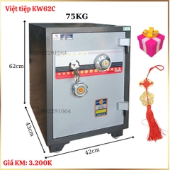 Két sắt việt tiệp khóa cơ KW62KC khóa cơ chính hãng