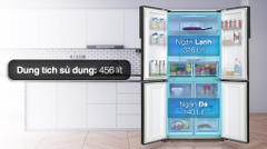 Tủ lạnh Aqua Inverter 456 lít Multi Door AQR-M525XA(FB)