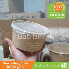 Tô kraft salad 1000ml miệng rộng