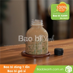 Chai nhựa 330ml tròn lùn miệng rộng