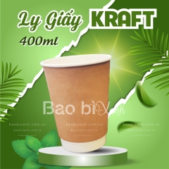 Ly giấy kraft 12oz - 400ml