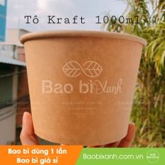 Tô giấy kraft 1000ml