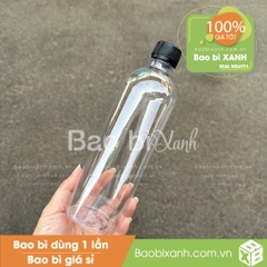 Chai nhựa tròn cao 500ml