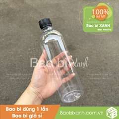 Chai nhựa tròn cao 500ml