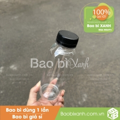 Chai nhựa 330ml miệng rộng nắp có đai