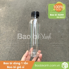 Chai nhựa 300ml tròn cao