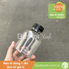 Chai nhựa 330ml tròn lùn miệng rộng