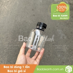 Chai nhựa 330ml tròn lùn miệng rộng