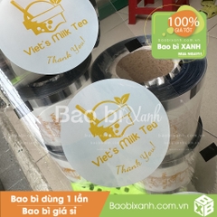 Cuộn màng ép Viet's Milktea Mẫu Mới