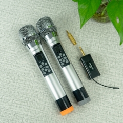 Micro Không Dây Bluetooth Karaoke SERTONG SER-K58 ( Bộ 2 Micro - Tích Hợp Vang Số Trên Micro)