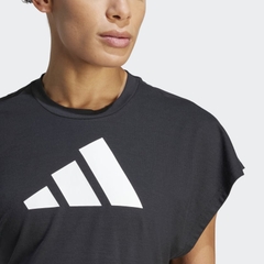 Áo thun tập luyện nữ adidas logo regular fit train icons - HY9258