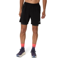 Quần short chạy bộ ASICS ROAD 2N1 7IN SHORT Nam - 2011D246.001
