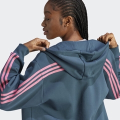 Áo khoác hoodie adidas 3 sọc full zip Nữ - IL3048
