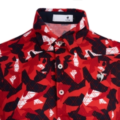 Áo Polo le coq golf Nam LG5FHS01MV-RD00